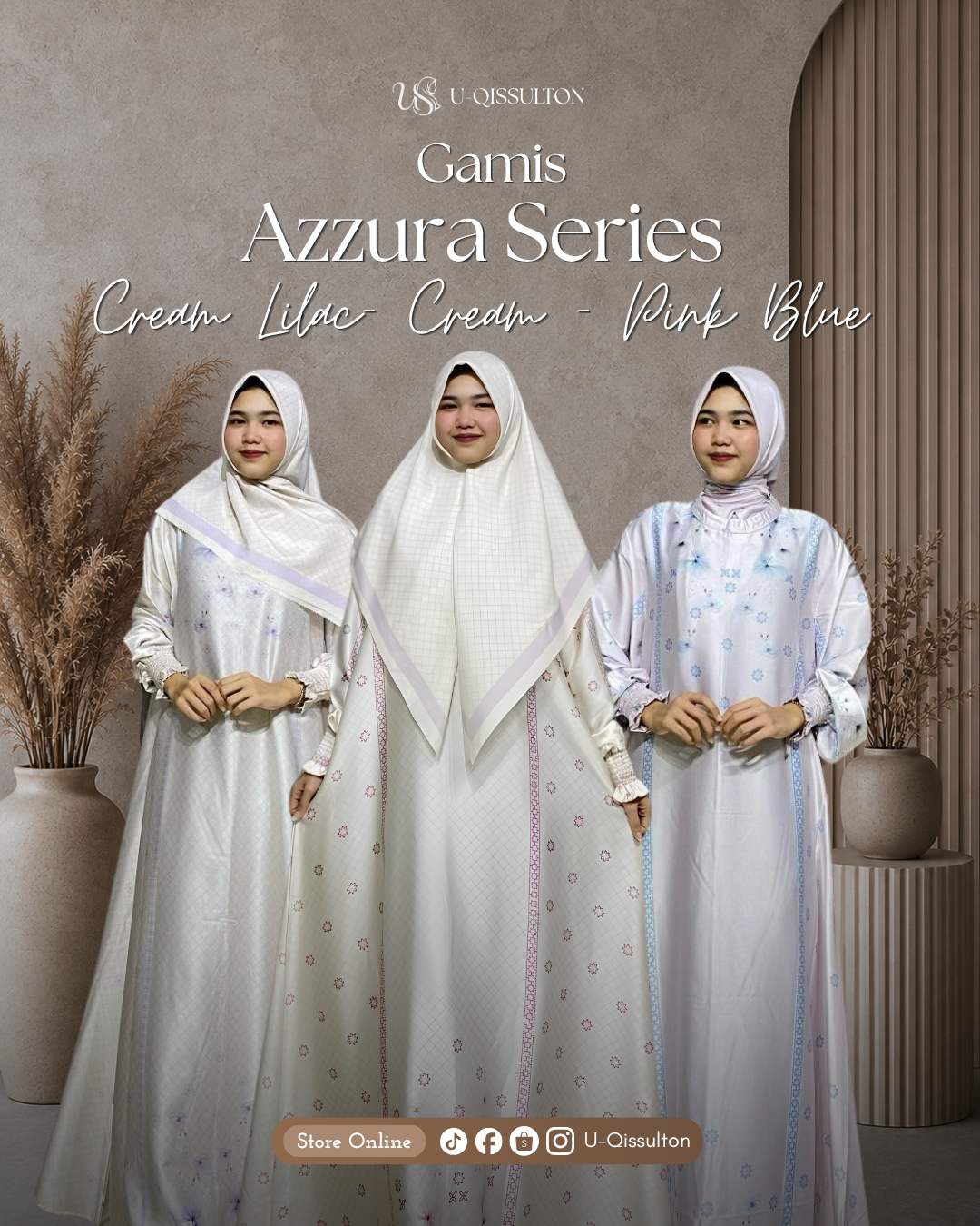 Gamis Nayara Series Satu Set Hijab