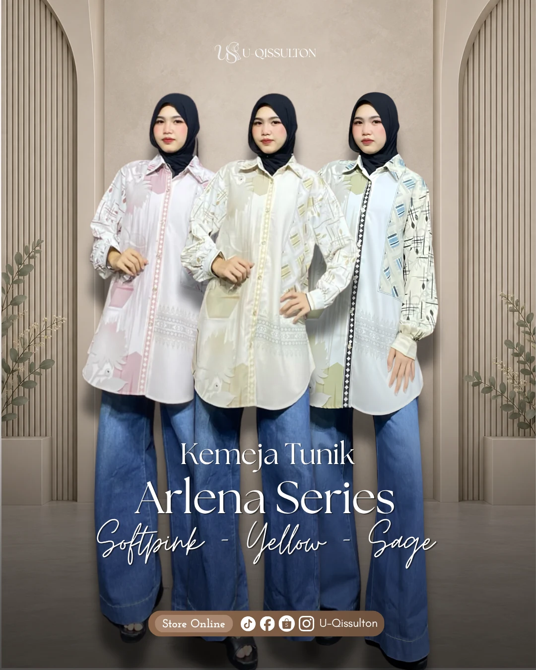 Kemeja Tunik Arlena Series